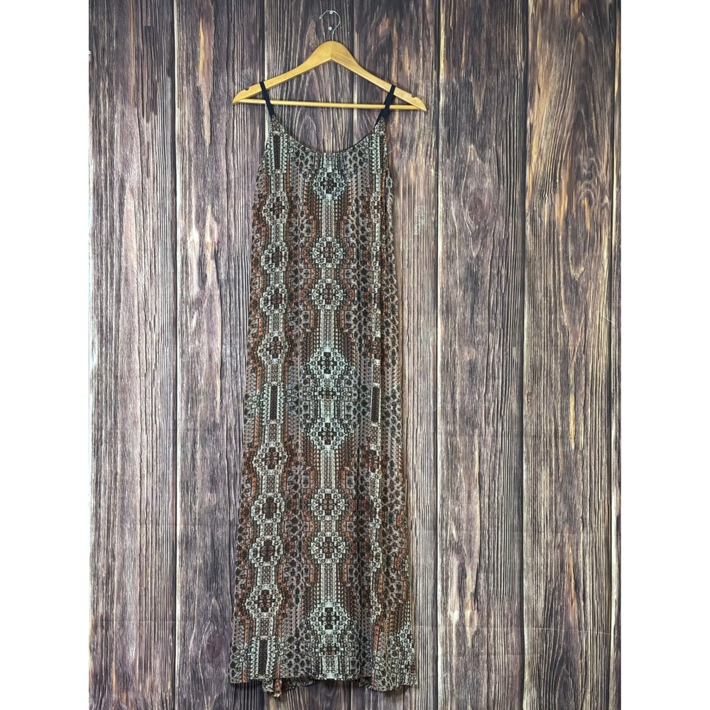 ATHLETA Jetty Dress In El Morro Womens Medium Boho Beach Maxi Dress Tribal Print - Picture 2 of 11